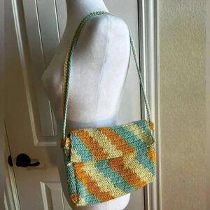 Wild Fable multicolored crocheted bag